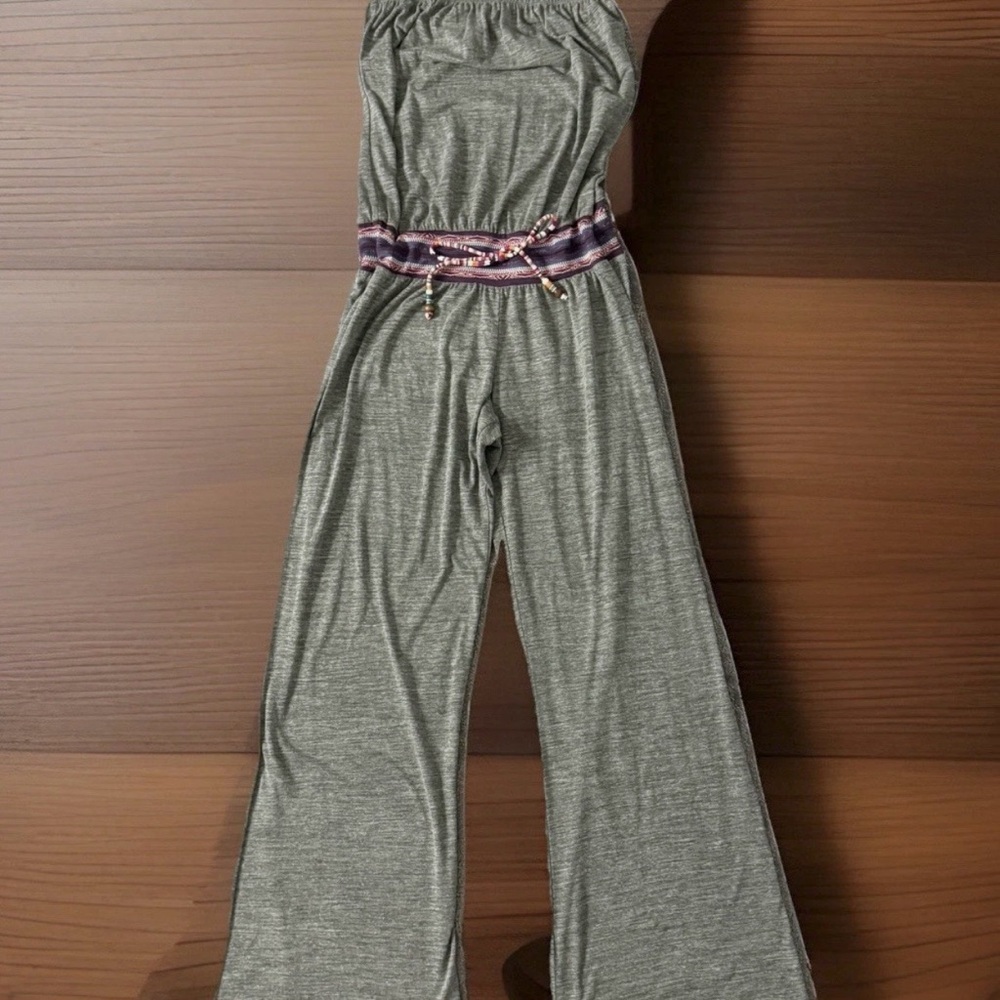 LUCKY BRAND Romper Womens XS/S  Heather Gray Peruvian Spice Sleeveless Cover Up